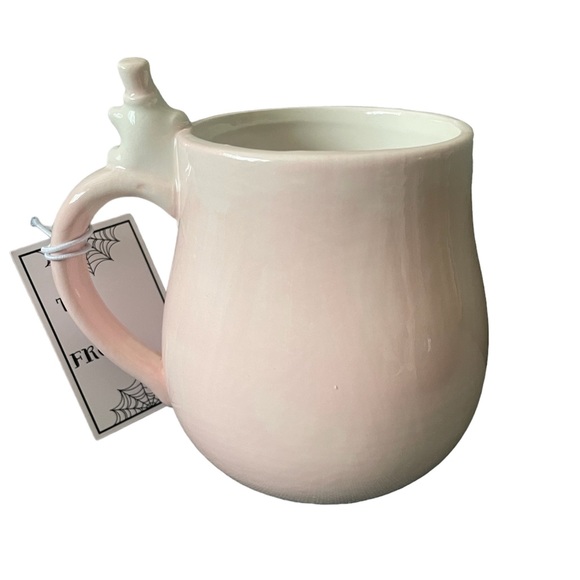 NWT Cobwebs & Cauldrons Pink Ghost 3D Mug - Picture 2 of 2